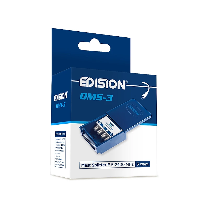 ΔΙΑΚΛΑΔΩΤΗΣ ΙΣΤΟΥ 3 ways F 5-2400Mhz OMS-3 EDISION