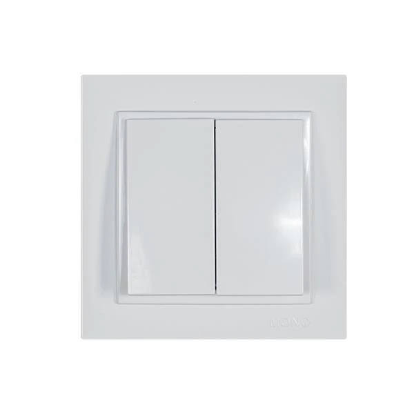 Διακόπτης κομμυτατέρ χωνευτός 10A 250V Λευκός 152-10104 MONO ELECTRIC Despina by Eurolamp