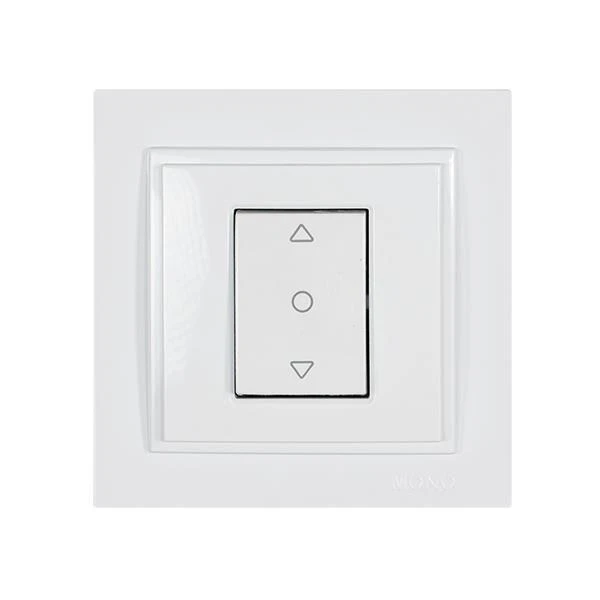 Διακόπτης Ρολών Λευκός 152-10113 MONO ELECTRIC Despina by Eurolamp