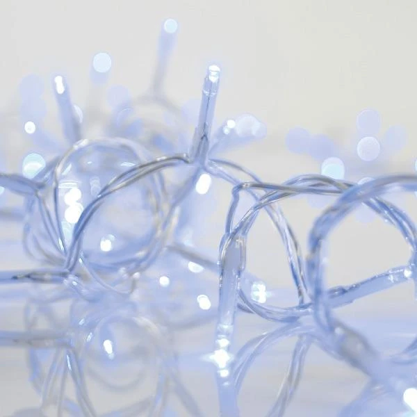 Χριστουγεννιάτικα λαμπάκια LED Κουρτίνα 240Led (2x1m) με μετασχηματιστή και επέκταση Μπλε φως IP44  600-11369 EUROLAMP