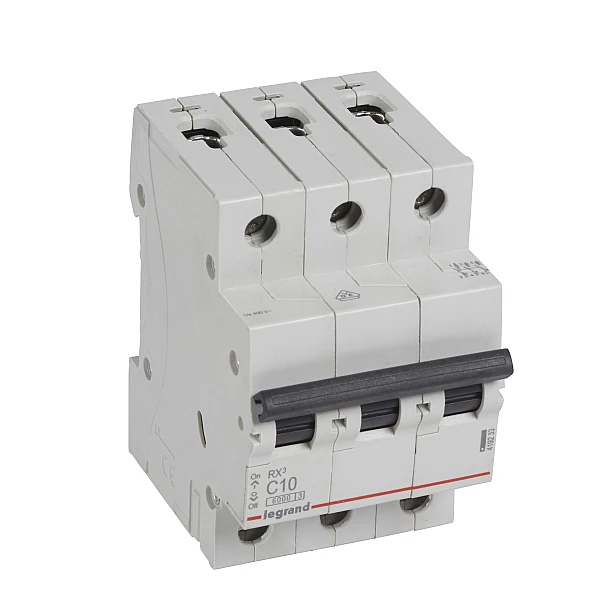 LEGRAND RX³ 3P 10A Αυτόματη ασφάλεια τριφασική 6kA 400V Τύπου C