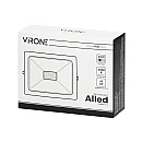 Virone Προβολέας LED SMD 20W 1500lm Φυσικό Λευκό  IP65 Μαύρος Alled FL-1