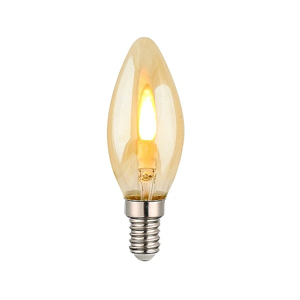 Λαμπτήρας Led E14 C35 1Watt 1800K (AMBER) Κεράκι φλόγα FLAME 1519860 VITO