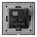  ORNO Πρίζα σούκο με 1 θύρα USB 3A και 1 θύρα Type C μαύρη με εφέ γυαλιού OR-AE-13308(GS)/B