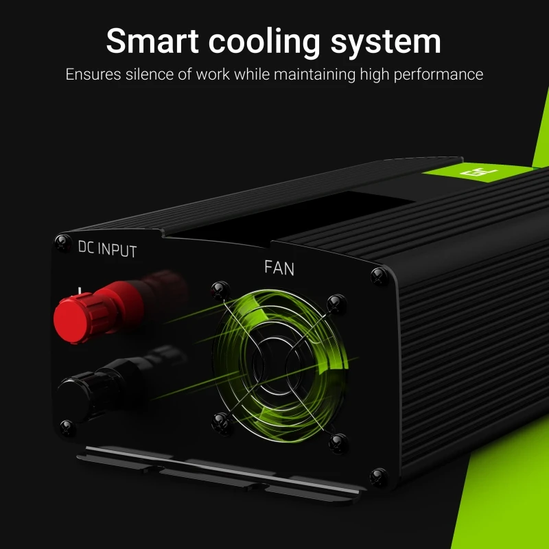 Voltage inverter 300W/600W 24V/230V PLUS +USB 5V/500mA UK PLUG INV02UK Green Cell