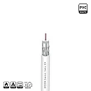 EDISION Ομοαξονικό καλώδιο Ψηφιακής και Δορυφορικής TV Coaxial ICX-100 CCS AL Eca PVC Λευκό 1m 