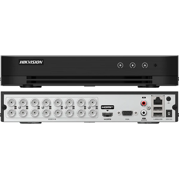 iDS-7216HQHI-M1/T HIKVISION 3K/5MP H.265+ AcuSense Καταγραφικό 16 καναλιών με Face Detection