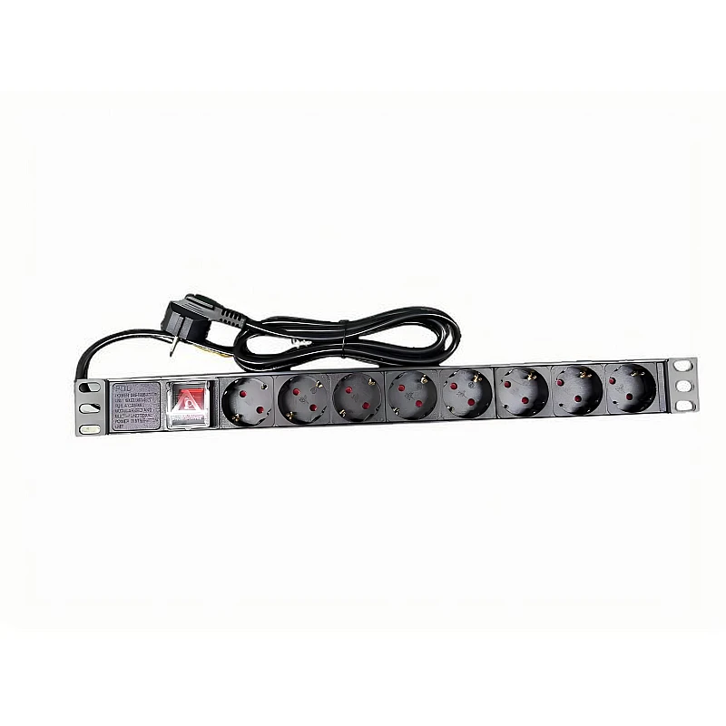 PDU-1U-8G-MS Πολύπριζο Για Rack 19" 1U 8 Θέσεων με Καλώδιο 1,8m Μαύρο OEM PDU-1U-8G-MS Πολύπριζο Για Rack 19" 1U 8 Θέσεων με Καλώδιο 1,8m Μαύρο OEM