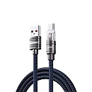 Remax RC-C128 Braided USB 2.0 Cable USB-C male - USB-A 100W Μαύρο 1m Remax RC-C128 Braided USB 2.0 Cable USB-C male - USB-A 100W Μαύρο 1m