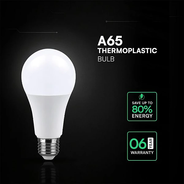 Λαμπτήρας Led CREE CHIP 17W E27 A65 Θερμό λευκό VT-2017 2144566 V-TAC
