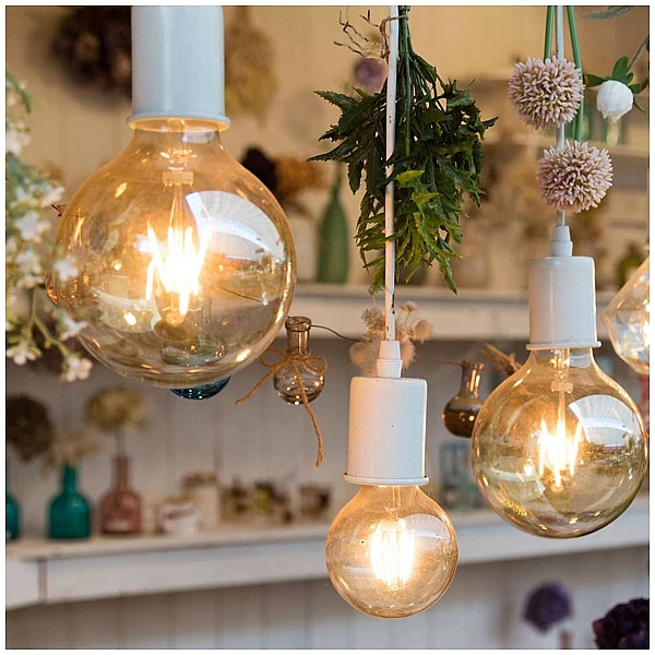 Λαμπτήρας Led E27 Filament Amber G95 8Watt Θερμό λευκό VT-2019 V-TAC 217145