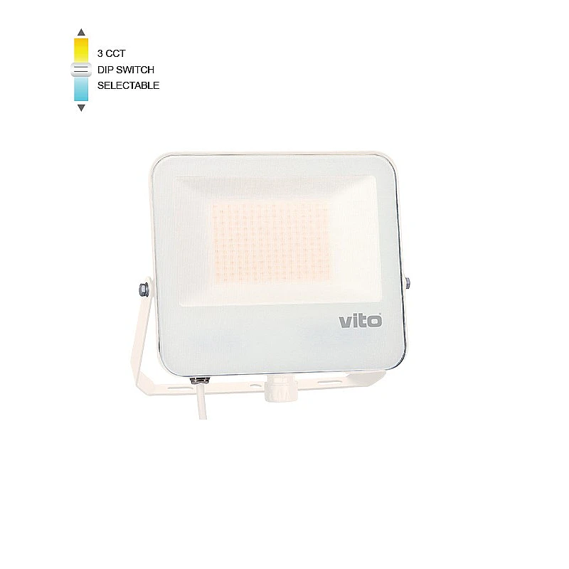 Προβολέας LED SMD 100W 12000Lm 3CCT (3000K/4000/K6500K) IP66 Λευκός DANUBE 3023025 VITO Προβολέας LED SMD 100W 12000Lm 3CCT (3000K/4000/K6500K) IP66 Λευκός DANUBE 3023025 VITO