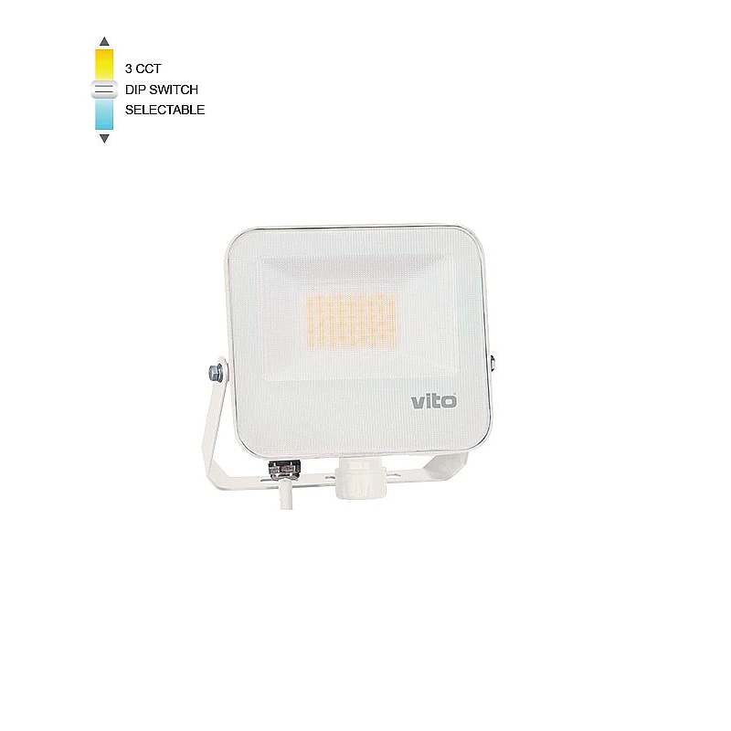 Προβολέας LED SMD 30W 6000Lm 3CCT (3000K/4000/K6500K) IP66 Λευκός DANUBE 3023005 VITO Προβολέας LED SMD 30W 6000Lm 3CCT (3000K/4000/K6500K) IP66 Λευκός DANUBE 3023005 VITO