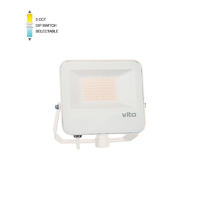 Προβολέας LED SMD 50W 6000Lm 3CCT (3000K/4000/K6500K) IP66 Λευκός DANUBE 3023015 VITO Προβολέας LED SMD 50W 6000Lm 3CCT (3000K/4000/K6500K) IP66 Λευκός DANUBE 3023015 VITO