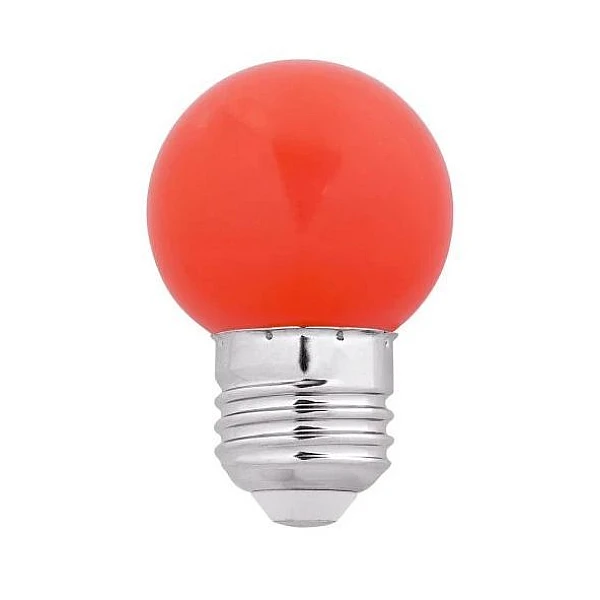 Λαμπτήρας Led E27 G45 1.2 Watt κόκινο 2401012 OEM