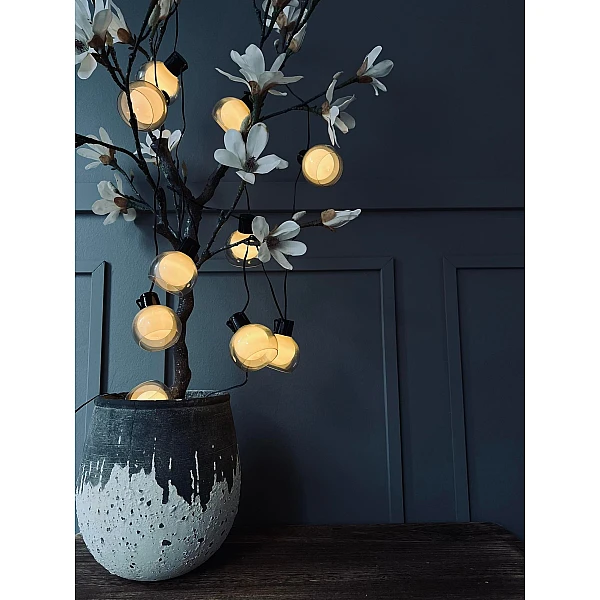 Διακοσμητική γιρλάντα με 10 LED φωτάκια σφαιρικά Μπαταρίας AF5300160 H&S