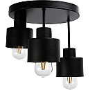 Φωτιστικό Οροφής Κρεμαστό 3φωτο LISA 3P Ε27 Μαύρο Adviti AD-LD-6298BE27M
