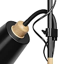 Φωτιστικό Δαπέδου Υ192xΜ22εκ. με 3 Ντουί E27 Μαύρο GRACE 3P LS-5/B ORNO-Virone