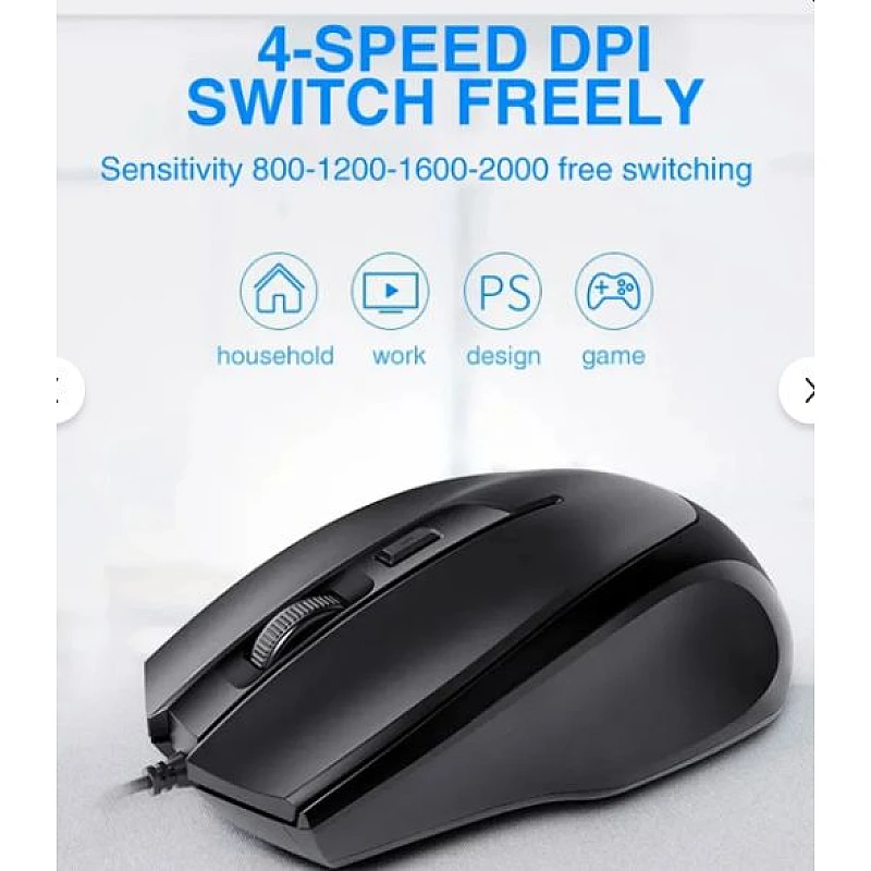 HP m150 Ενσύμαρτο Ποντίκι Gaming Μαύρο 2000dpi 