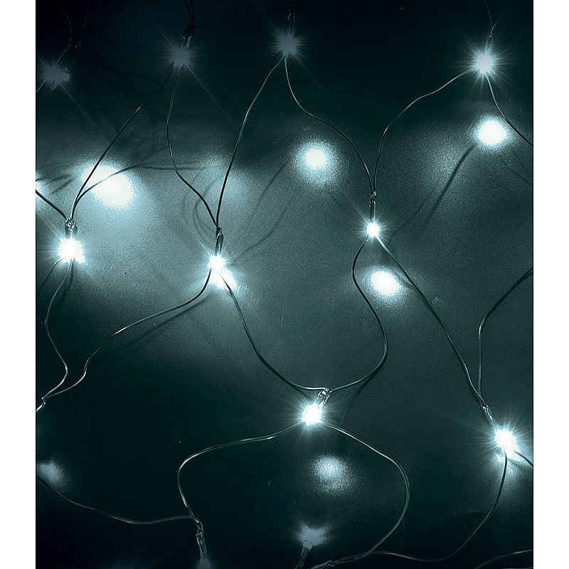 Χριστουγεννιάτικα λαμπάκια LED Δίχτυ 180Led (2x1,5m) με μετασχηματιστή 31V και επέκταση λευκό IP44 NATALE-3 VITO 5620310