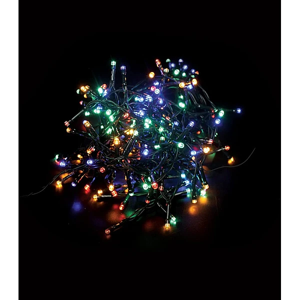Χριστουγεννιάτικα λαμπάκια LED 360 Πολύχρωμα με Πράσινο Καλώδιο ΙΡ44 NATALE-5 5620510 VITO