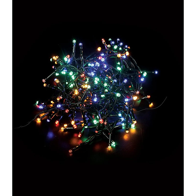 Χριστουγεννιάτικα λαμπάκια LED 360 Πολύχρωμα με Πράσινο Καλώδιο ΙΡ44 NATALE-5 5620510 VITO