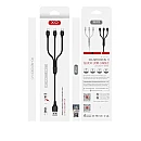XO NB103 Καλώδιο Φόρτισης 3σε1 16.005.0123