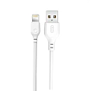 XO NB103 Καλώδιο Φόρτισης 2.1A USB to Lightning 2m Λευκό 16.005.0068