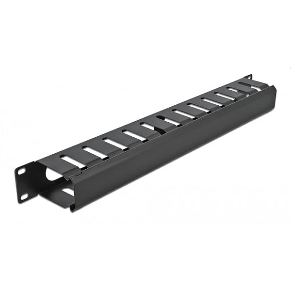 POWERTECH cable management NETW-0028 για rack 19inche/1U μεταλλικό μαύρο