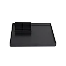 Δίσκος Καλωσορίσματος με Θήκη Τσαγιού Μαύρο 116066 OEM