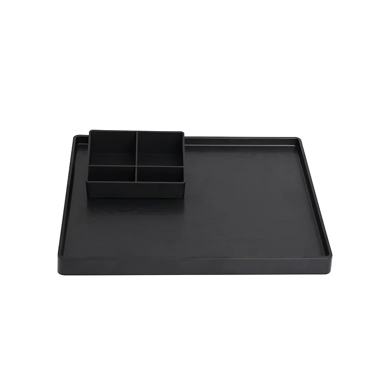 Δίσκος Καλωσορίσματος με Θήκη Τσαγιού Μαύρο 116066 OEM