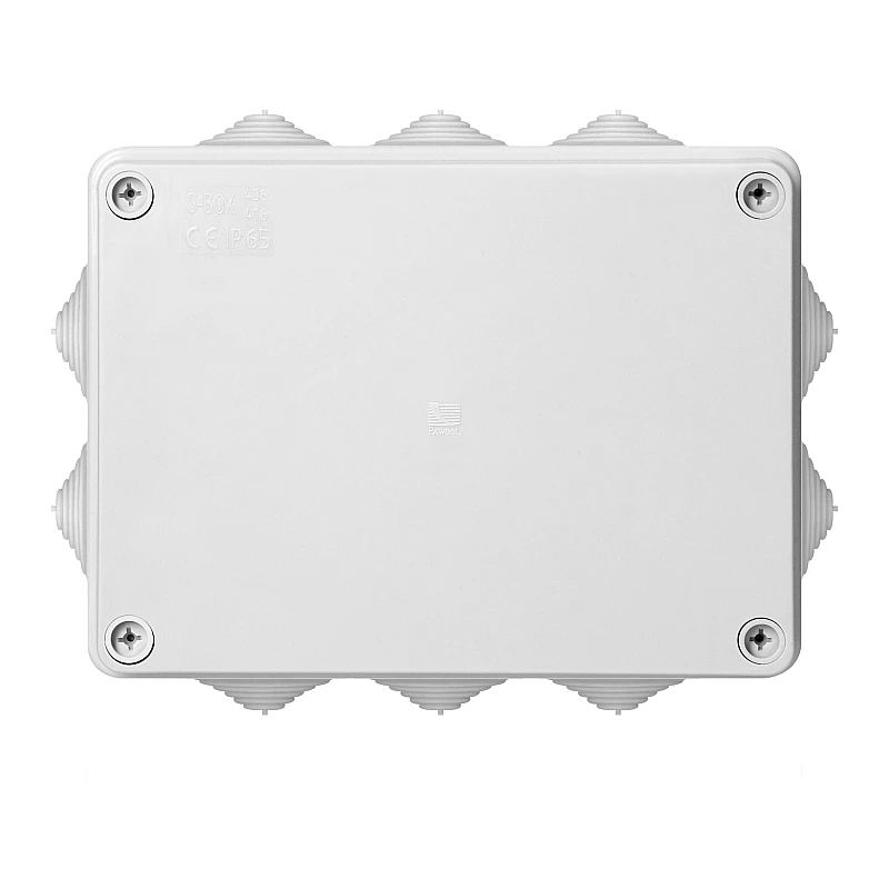 ORNO Στεγανό κουτί διακλάδωσης IP65 190×140×70mm 10 είσοδοι καλωδίων Γκρι OR-JB-13826/10/G