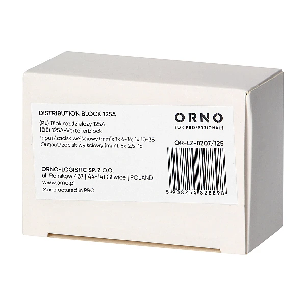 ORNO Μονοπολικός διανομέας ράγας 1P 500Α OR-LZ-8200/500