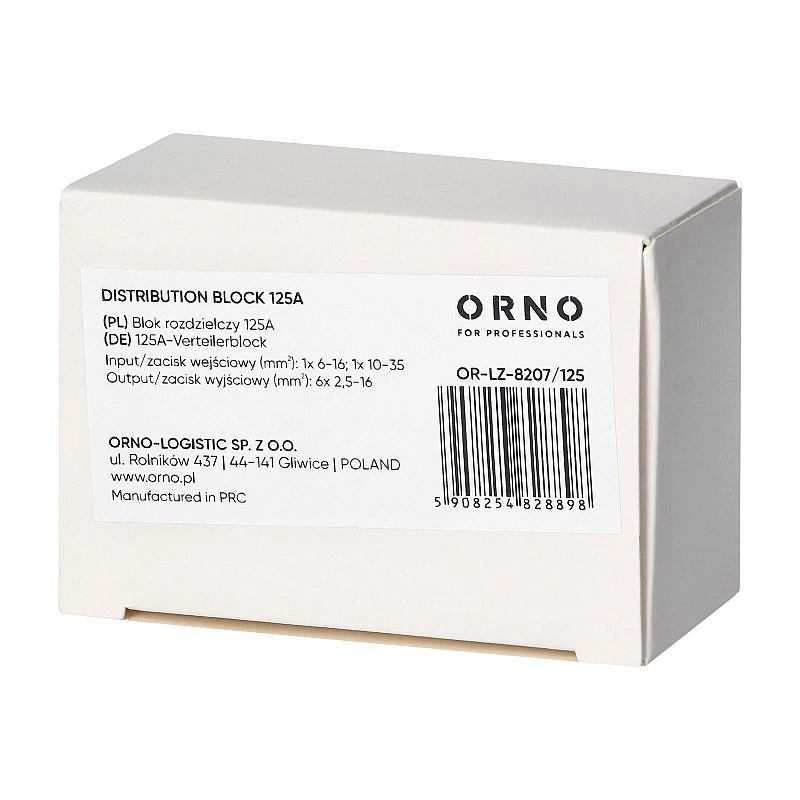 ORNO Μονοπολικός διανομέας ράγας 1P 500Α OR-LZ-8200/500