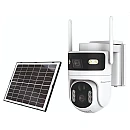 POWERTECH smart ηλιακή κάμερα PT-1547, dual lens, 4MP, 4G, PTZ, SD, IP65