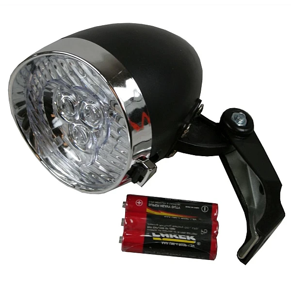 Φακός ποδηλάτου 3 Led εμπρόσθιος μαύρος 009157 BENSON