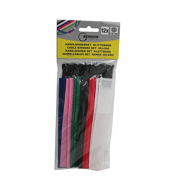 Σετ Δεματικών καλωδίων (Cable Binders set Velcro) 170mm 12 τεμάχια 011138 BENSON