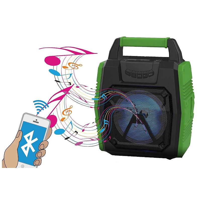 Φορητό Ηχείο Bluetooth 6.5'' 5watt AUX/ MIC/ BT/ USB/ TF/ FM LED 012864 BENSON Φορητό Ηχείο Bluetooth 6.5'' 5watt AUX/ MIC/ BT/ USB/ TF/ FM LED 012864 BENSON