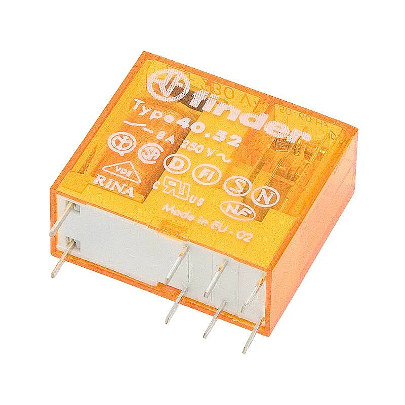Ρελέ FINDER 230V AC 8A με 2 μεταγωγικές επαφές ηλεκτρομαγνητικό F40.52.8.230 Ρελέ FINDER 230V AC 8A με 2 μεταγωγικές επαφές ηλεκτρομαγνητικό F40.52.8.230