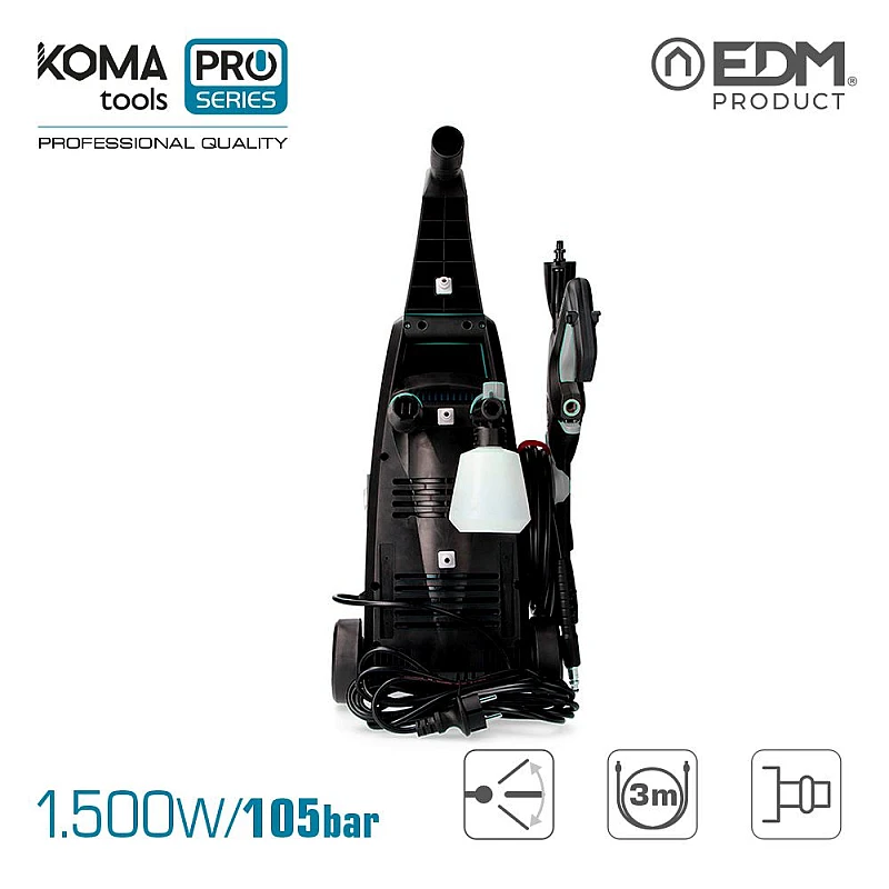 Πλυστικό Μηχάνημα υψηλής πίεσης 1500W/105bar KOMA TOOLS PRO 08710 EDM Spain Πλυστικό Μηχάνημα υψηλής πίεσης 1500W/105bar KOMA TOOLS PRO 08710 EDM Spain