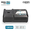 Ταχυφορτιστής μπαταρίας ιόντων λιθίου 125W 20V 30-60 ΛΕΠΤΩΝ KOMA TOOLS PRO 08773 EDM Spain Ταχυφορτιστής μπαταρίας ιόντων λιθίου 125W 20V 30-60 ΛΕΠΤΩΝ KOMA TOOLS PRO 08773 EDM Spain