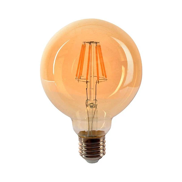 Λαμπτήρας Led E27 G125 8Watt Θερμό λευκό 2700Κ  Filament ledisone 1513550 VITONE