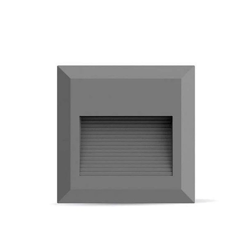 Φωτιστικό LED επίτοιχο τετράγωνο 2W Γκρι VT-1152 V-TAC 1324 φυσικό λευκό 4000K Φωτιστικό LED επίτοιχο τετράγωνο 2W Γκρι VT-1152 V-TAC 1324 φυσικό λευκό 4000K