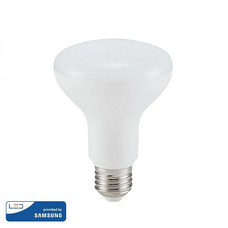 Λαμπτήρας Led SAMSUNG E27 R80 10Watt Φυσικό Λευκό 4000Κ VT-280 136 V-TAC Λαμπτήρας Led SAMSUNG E27 R80 10Watt Φυσικό Λευκό 4000Κ VT-280 136 V-TAC