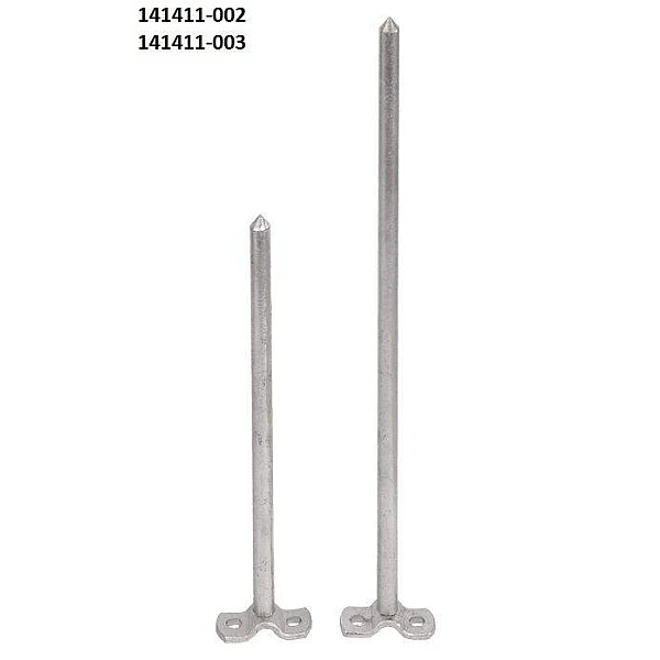 Ακίδα σύλληψης επί στηριγμάτων χαλύβδινη επιψευδαργυρωμένη εν θερμώ (St/tZn) PITTAS 141411-002