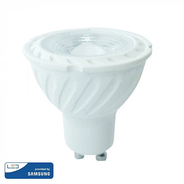 Λαμπτήρας SAMSUNG LED σπότ 7W GU10 Φυσικό λευκό 4000K 38 μοίρες VT-277 V-TAC 166