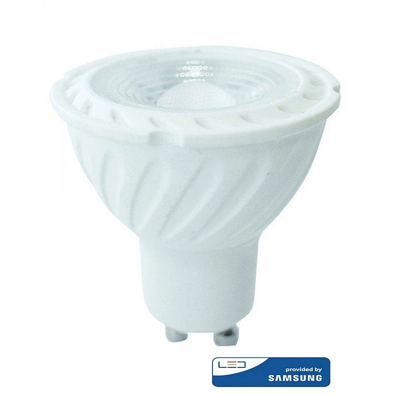Λαμπτήρας SAMSUNG LED Dimmable σπότ 6.5W GU10 ψυχρό λευκό 6400K 38 μοίρες VT-227D V-TAC 197 Λαμπτήρας SAMSUNG LED Dimmable σπότ 6.5W GU10 ψυχρό λευκό 6400K 38 μοίρες VT-227D V-TAC 197