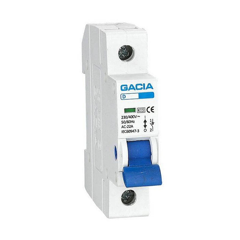 Gacia Διακόπτης ράγας μονοφασικός1P 40A DL40 Gacia Διακόπτης ράγας μονοφασικός1P 40A DL40