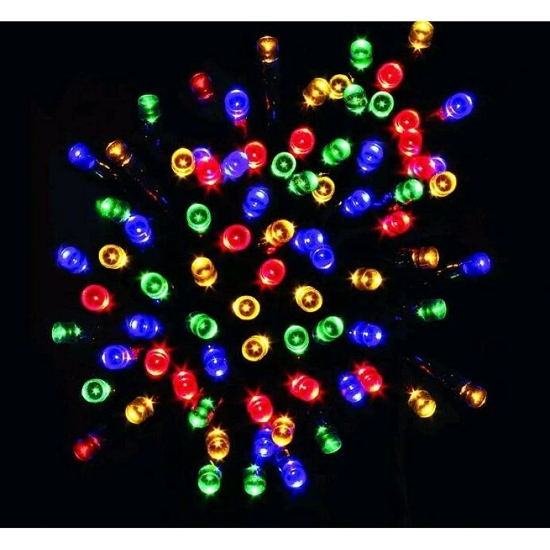 Χριστουγεννιάτικα λαμπάκια LED 100LED 10m Μπαταρίας Πολύχρωμα με κοντρόλ 8 λειτουργιών 10-100LC OEM Χριστουγεννιάτικα λαμπάκια LED 100LED 10m Μπαταρίας Πολύχρωμα με κοντρόλ 8 λειτουργιών 10-100LC OEM