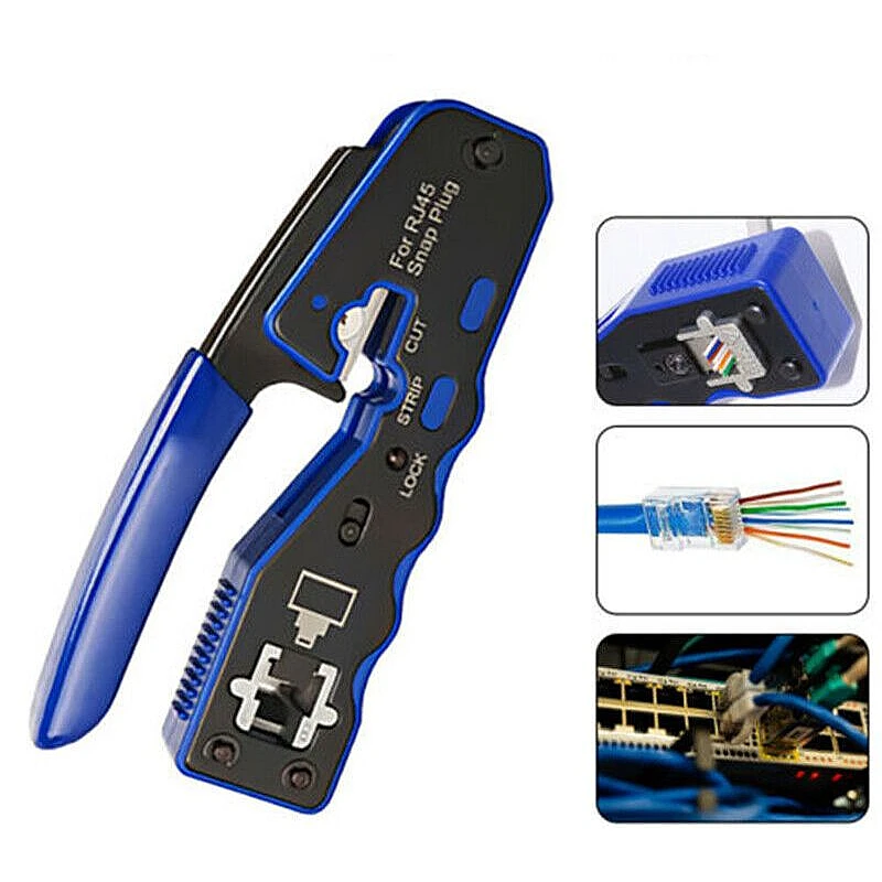 Πρέσα ακροδεκτών Pass Through μεταλλική για φις RJ45 3σε1 200200524 OEM Πρέσα ακροδεκτών Pass Through μεταλλική για φις RJ45 3σε1 200200524 OEM